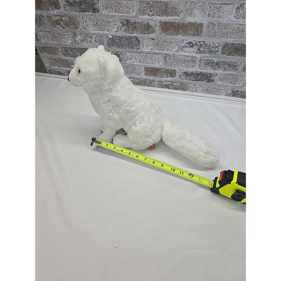 Wild Republic White Arctic Fox Plush Fluffy Tail Stuffed Animal Toy RARE - Picture 4 of 11